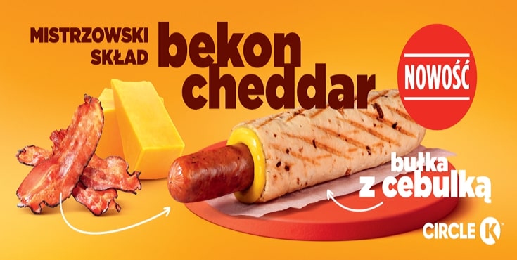 Circle K Hot Dog Bekon Cheddar