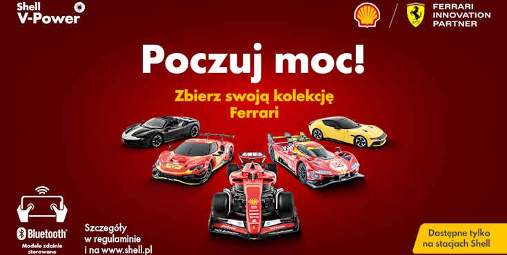 Poczuj moc Modele Ferrari na stacjach Shell