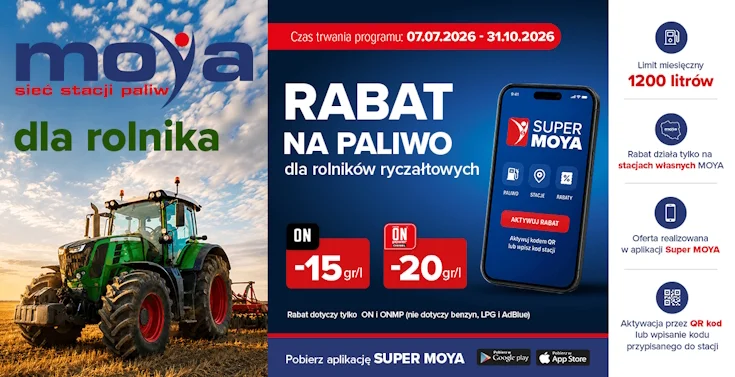 MOYA Rabat dla rolnika